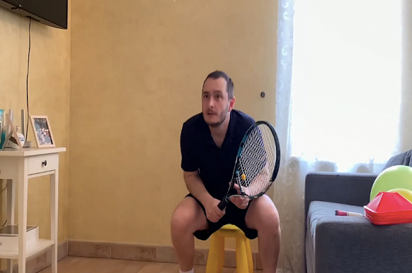 Жители Сосенского посетили тренировку по большому теннису